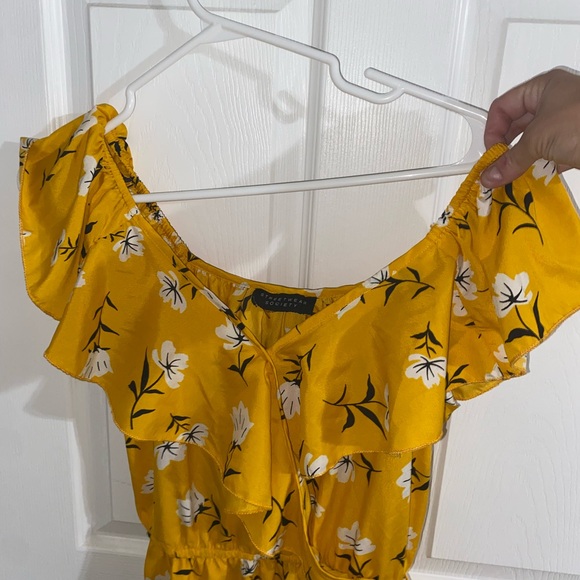 2/$10 Yellow Floral Maxi Dress - Picture 6 of 7